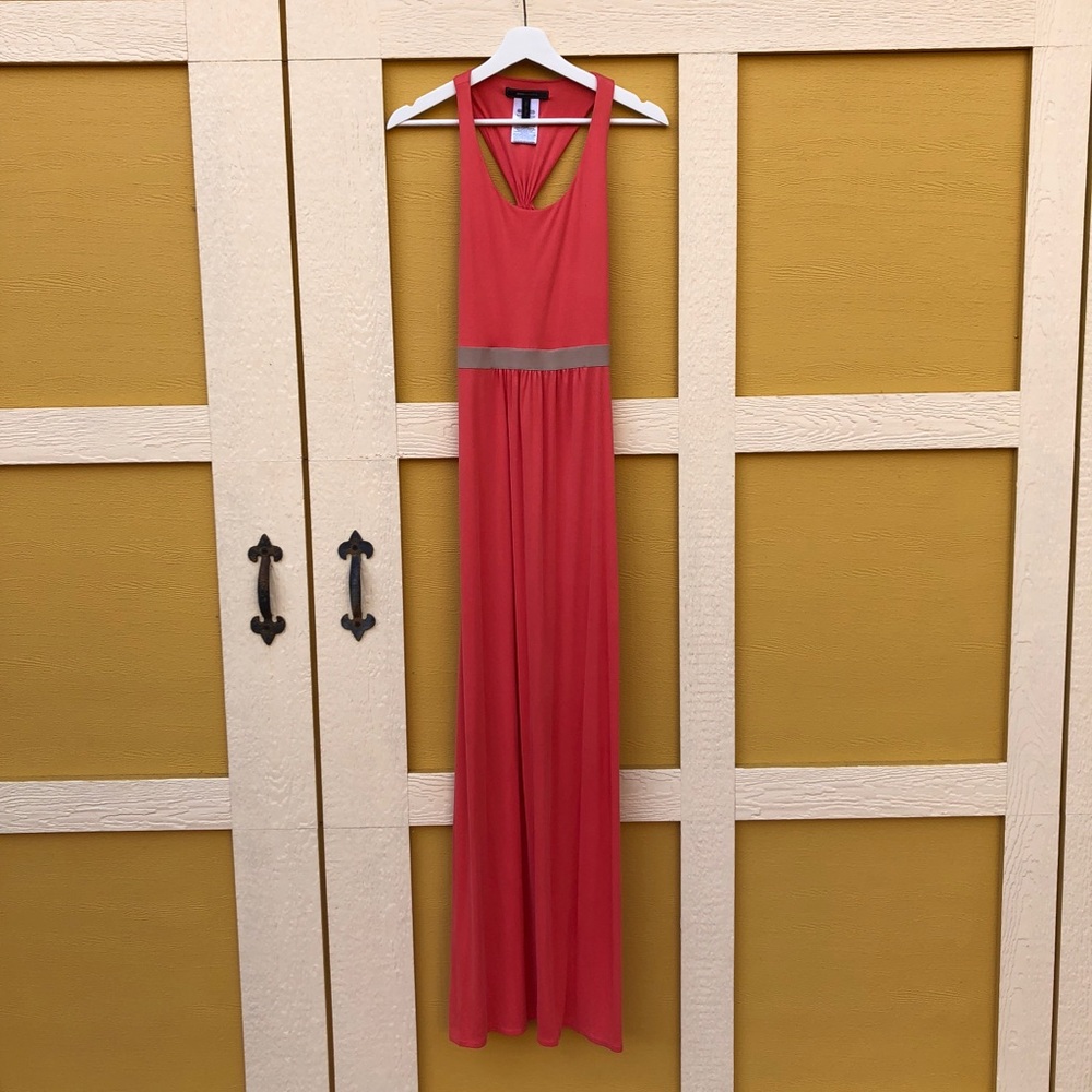 Bcbgmaxazria open back maxi